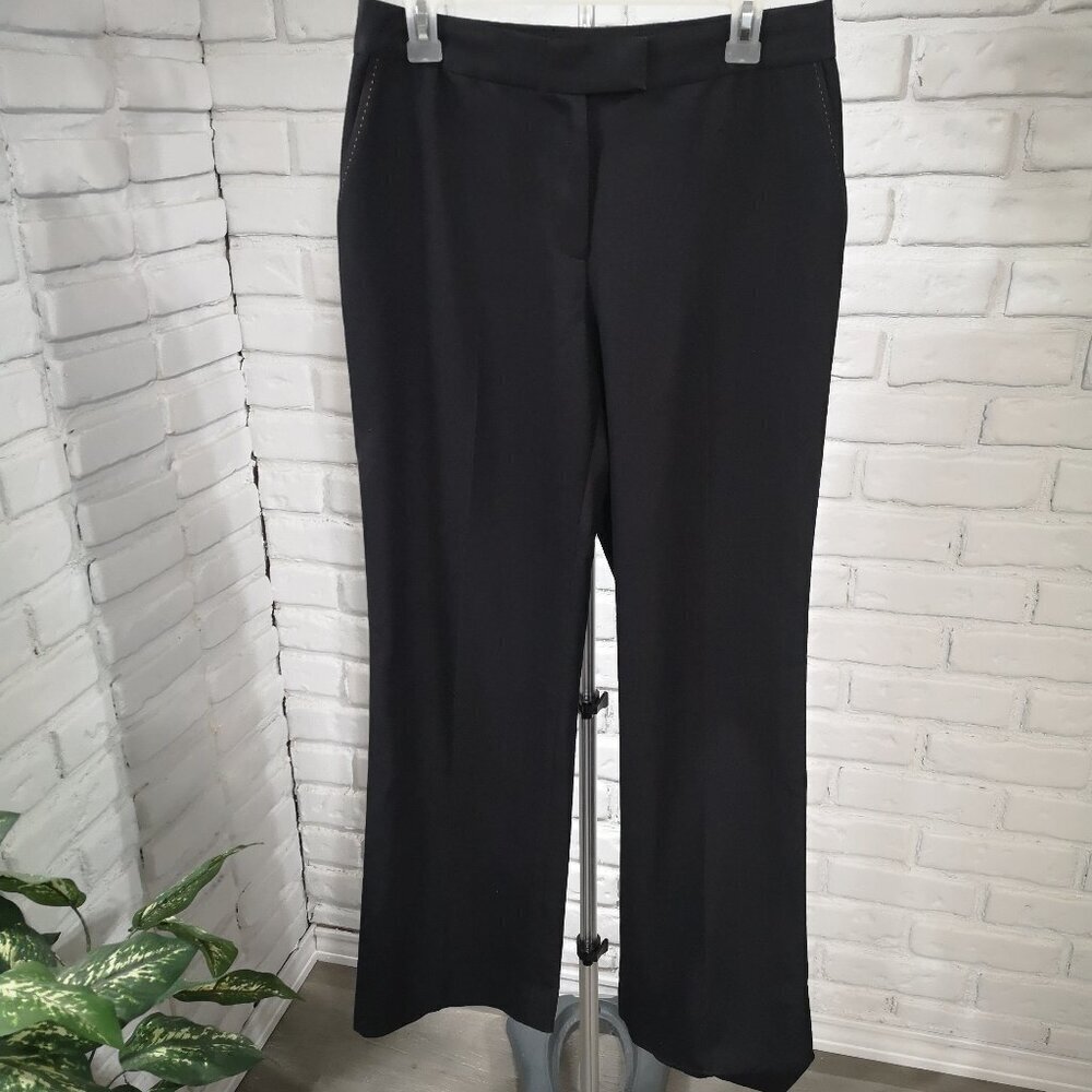 Anne Klein Ladies Size 6 Black Flare Leg Dress Pants Only (no jacket)